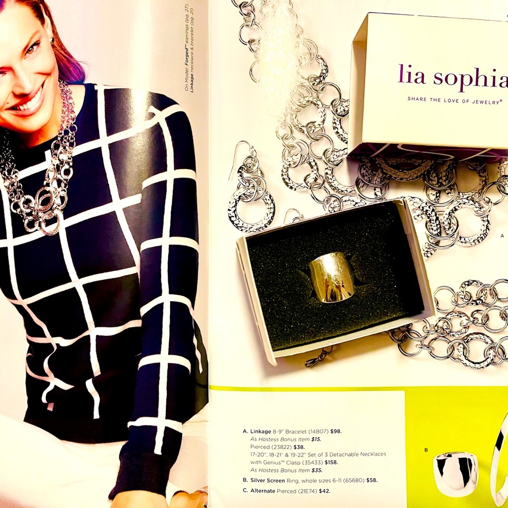Lia Sophia Silver Screen Ring